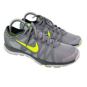 Nike Flex Supreme TR 3 Womens Sz 9 Grey Green Training Sneaker Shoes 683138 005
